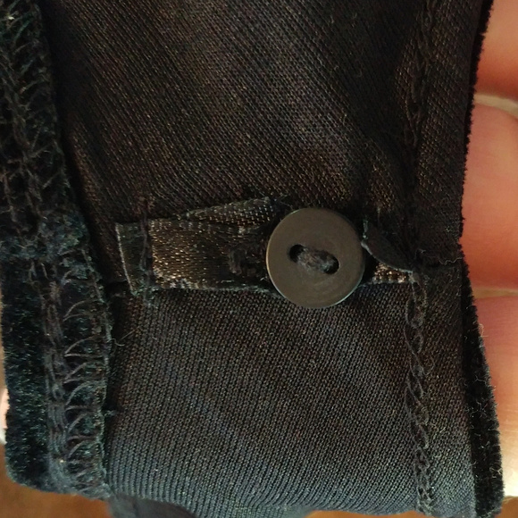 Velour "little black dress", stretchy. - Picture 6 of 7